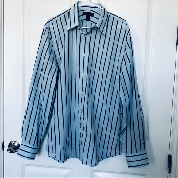 Express Other - Express design studio blue stripe button down